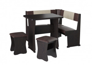 Кух уголок Гамма тип 1 ЛДСП венге Кз.шоколад+бежевый