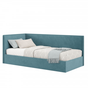 Урбан Диван-кровать 190х80 с ПМ левый Голубой, ткань NEO 22