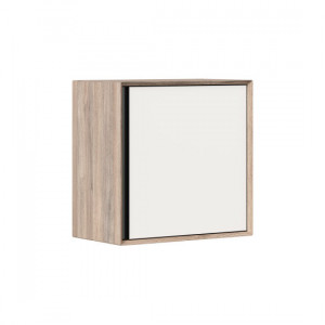 Шкаф навесной Электра вяз дымчатый белый 60х60х35