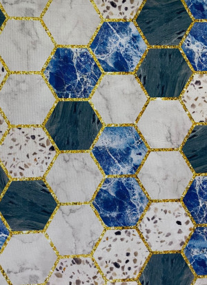 Ковер для ванны голубой