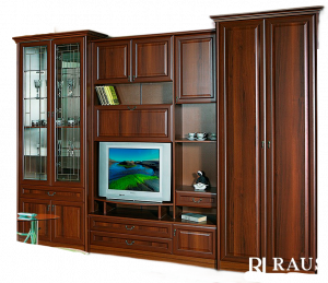 Гостиная стенка Янна 12 Темный орех