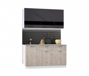 кухня АСТРА 1,5м  (графит)