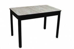 Стол кухонный прямоугольный раздвижной Гранд серый 69х110х75