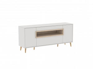 Комод широкий с ящиками  Аврора дуб мария кашемир 180х45х80