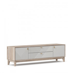 Тумба ТВ Липари  Дуб маувелла Серый шёлк 180х44х53