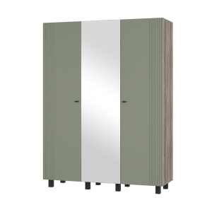 Шкаф распашной 3-х створчатый Олива ШК-08 Дуб каньон 150х51х201