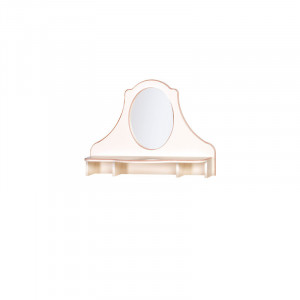 Зеркало Алиса  Кремовый белый 85см