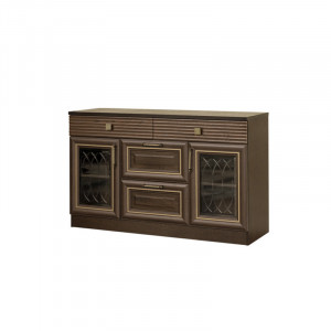 Тумба многоцелевая  ясень тёмный Орлеан 130см