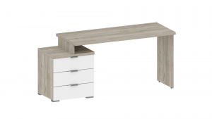Стол письменный Анима ПС 3001 дуб серый/белый 138х56х74 см