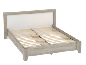 Кровать двуспальная Анима КР 320 дуб серый/белый 180х200 см