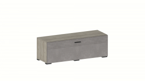 Тумба ТВ  с ящиком Модульная гостиная Шер ТБ3325 дуб серый/сантьяго 111х38х38 см