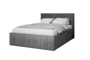 Кровать двуспальная Лана серая 160х200