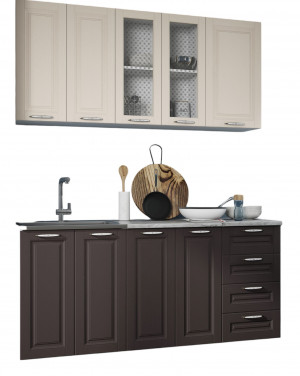 Кухня Вита 1.6 м шато крем/шато арабика