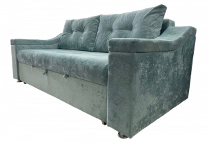 Диван прямой тройной раскладки НПБ изумрудный плюш 206 см