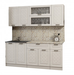 Кухонный гарнитур прямой Агава лиственница светлая 200 см