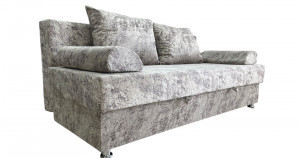 Диван прямой с пружинным блоком бежевый микровелюр 190 см