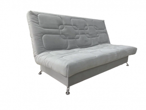 Диван книжка на ортопедическом основании металлокаркас серый велюр 200 см