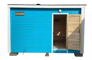 Каркасная баня 2,45 х 4 м