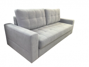 Диван прямой раскладной НПБ Конте-10 серый велюр 230 см