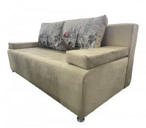 Диван прямой раскладной Еврокнижка бежевый город 190см