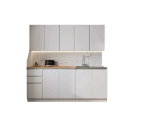 Кухня Мори 2 метра белая