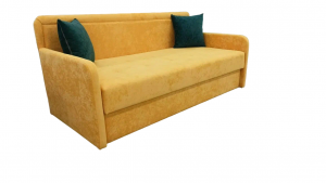 Диван прямой тахта желтый 205см
