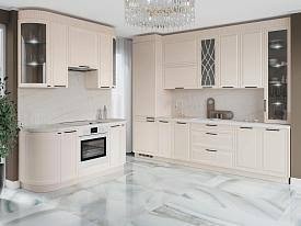 Кухня угловая Неаполь 109 211 кашемир 340х120х60