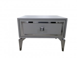 Тумба прикроватная 1 ящик  Бианчини  белая 60х45х45