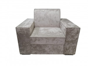 Кресло НПБ Лофт 2 с ящиком бежевый плюш 115 см