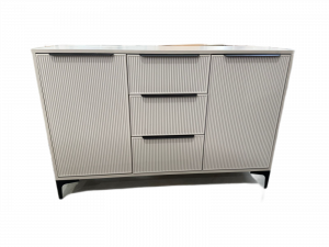 Комод Кимберли белый 129х40х85