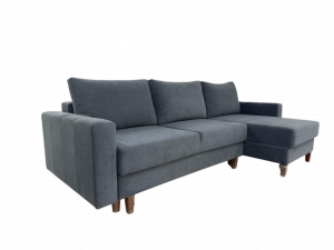 Диван угловой серый 270х156