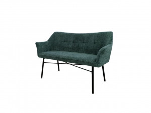 Скамья прямая Bergamo зеленый шенил 140х55