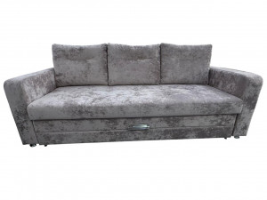 Диван прямой ТТ розовый плюш 220 см.