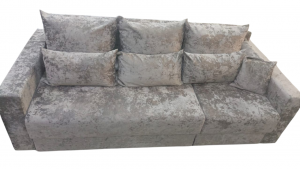 диван прямой раскладной София Д2+Д1 скрытая оттоманка трансформер плюш велюр 250см