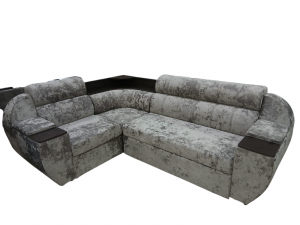 Диван угловой раскладной плюш велюр Челси 260*190