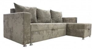 Диван угловой раскладной Лариссон-1 бежевый плюш 230х143