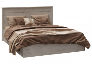 Кровать двуспальная София с ортопедическим основанием дуб крафт белый 140х200