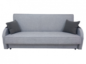 Диван-книжка Мила светло-серый велюр (ГОСТ) 215 см