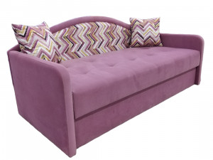 Диван прямой раскладной Тахта розовый 205см
