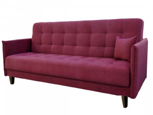 Диван-кровать прямой раскладной Тео цвет розовый 205см