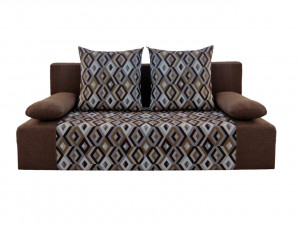 Диван-кровать прямой раскладной Джулия коричневый 190х85