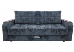 Диван прямой Омега плюш серый