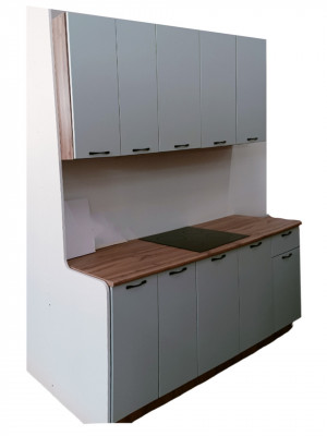 Кухонный гарнитур Валерия серый 180см