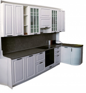 Кухонный гарнитур Прага белый 300см