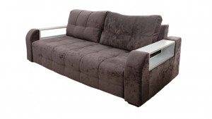 Диван прямой раскладной ППУ Бали 5 коричневый 240см