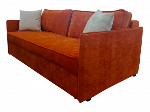 Диван  прямой раскладной Гама3 оранжевый 200см