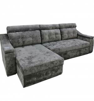 Диван угловой раскладной НПБ Премиум Серебристый 300х170