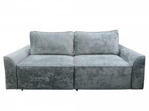 Диван прямой раскладной Лорд серый плюш 240 см