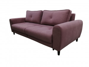 Диван прямой Парма на высоких ножках велюр цвет пыльная роза 237х110