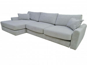 Диван Прямой раскладной ППУ Шерлок серый 315 см.